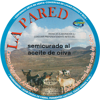 Queso tierno elaborado con leche cruda de cabra con Denominación de Origen Majorero La Pared
