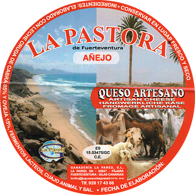 Queso añejo elaborado con leche cruda de cabra y oveja La Pastora