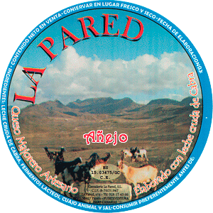 Queso añejo La Pared Queso añejo elaborado con leche cruda de cabra con Denominación de Origen Majorero La Pared