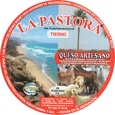 Queso tierno La Pastora Queso tierno elaborado con leche cruda de cabra y oveja La Pastora
