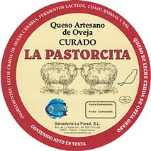 Queso curado La Pastorcita Queso curado elaborado con leche cruda de oveja La Pastorcita